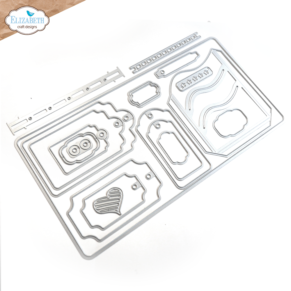 Elizabeth Craft Designs Labels, Tags and More Metal Die Set